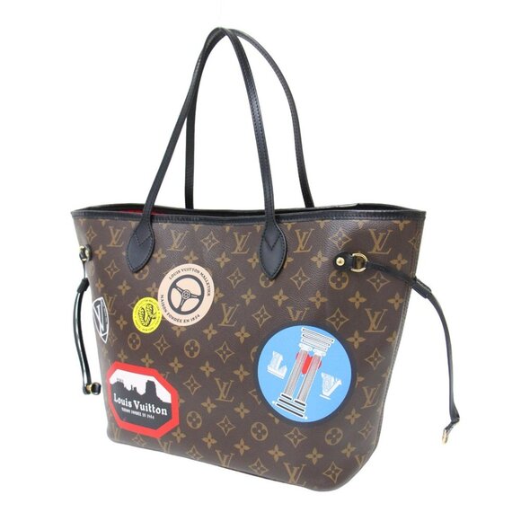 LOUIS VUITTON Brown Monogram Neverfull MM Shoulder Bag - Picture 1 of 10